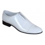 Pantofi barbati, albi, eleganti, din piele naturala lac, alb - MOD1ALAC
